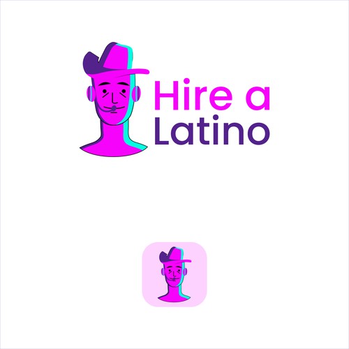 Powerful design for our software platform logo about hiring remote latino workers Design by Faisu Graphics