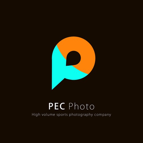 Create a simple, sleek photography logo for my sports photography