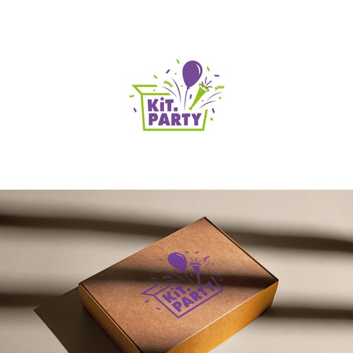 Design a fun logo for a businees offering a party in a box! Design by g24may