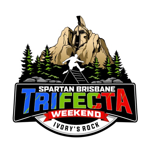 "SPARTAN AU LOCATION LOGO - BRISBANE IVORYS ROCK" winning Logo design