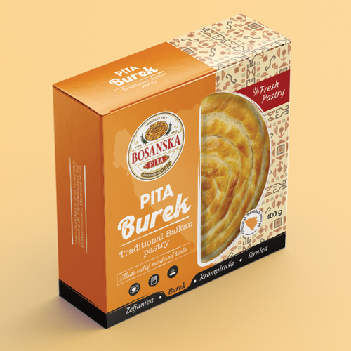 Bosanska Pita (Balkan Pastry) Needs a New Packaging Design Design by ZEszter