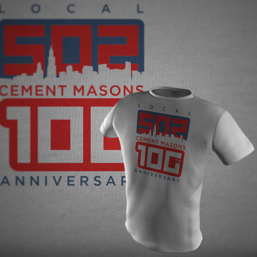 100th Anniversary Cement Masons Local 502 Tshirt contest