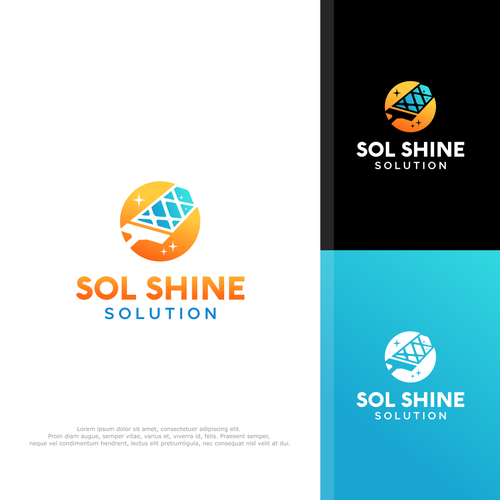 New solar panel cleaning business needing to attract customers Design by rzaltf