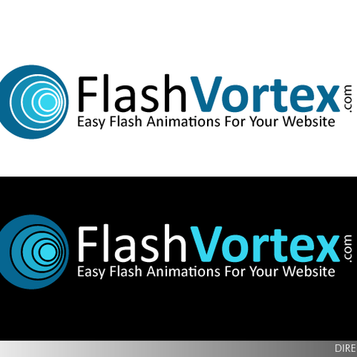 Design di FlashVortex.com logo di DirectGraphX