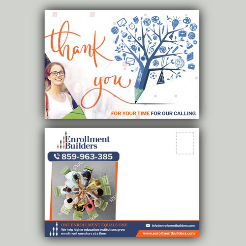 Design a thank you card for us to send to clients using our ad creative as inspiration Design von allMarv