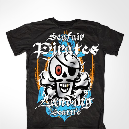 Seafair Pirates Landing t-shirt design required Design by Wire1