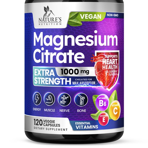 Premium Magnesium Citrate Design needed for Nature's Nutrition Design by Davi Giolo ★