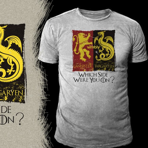 Design a game of thrones themed t shirt for cool startup company