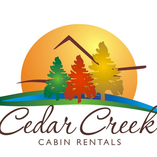 Logo For Cedar Creek Cabin Rentals Logo Design Contest
