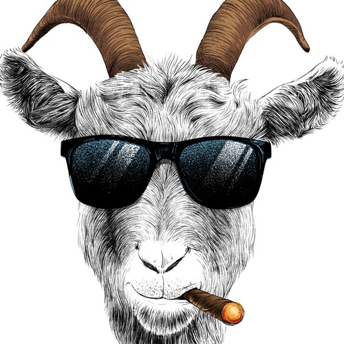 High quality Goat avatar Design by Roni Saptoni