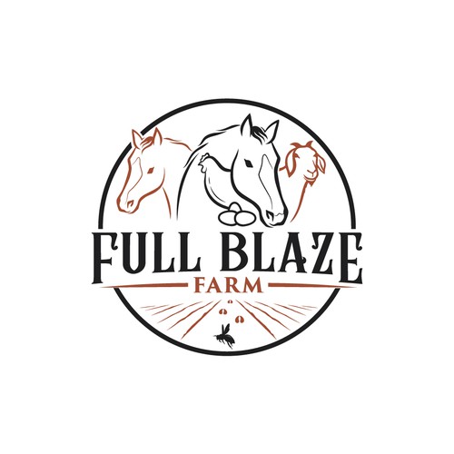 Logo needed for local small farm 'Full Blaze Farm' Design by THE DESIGNSTER