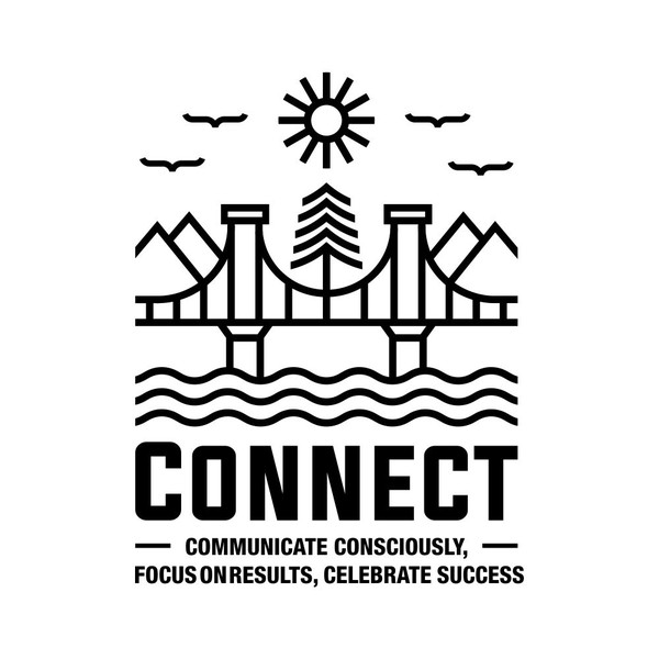 Bridge Nature idea Line art design