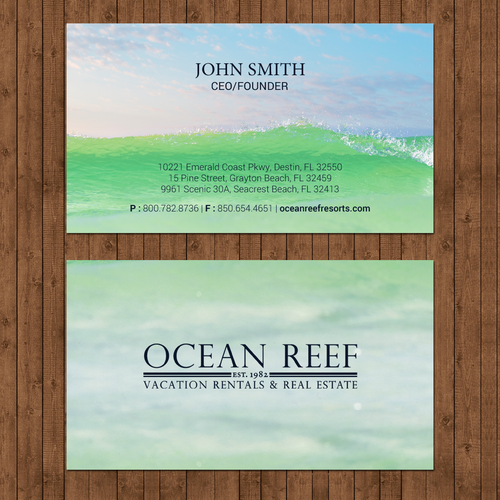 Design a fun, beach-inspired Business Card Design by chandrayaan.creative