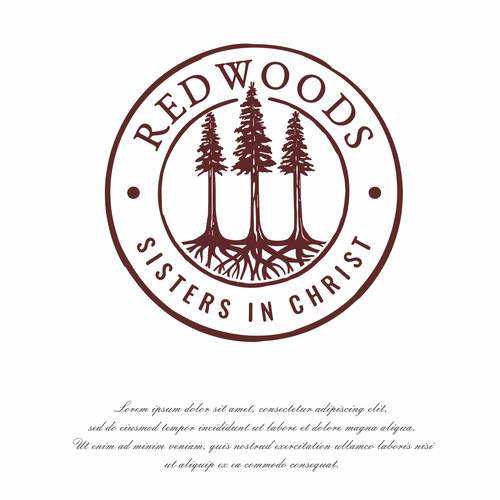 Design powerful imagery of Redwood tree roots that speak to Christian women small groups Design by Dazuke™