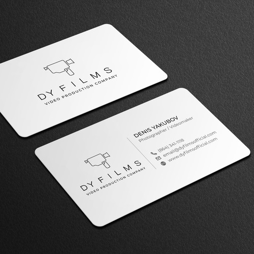 Business card for video production company Design by Galaxiya