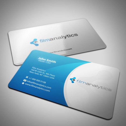 Business Card Design for Film Analytics Design by tanggeng