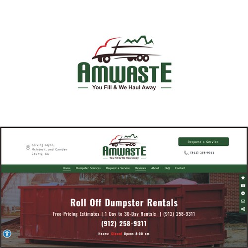 Amwaste Logo Design Design by Web Hub Solution