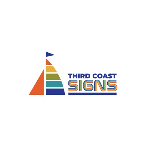 New vibrant business logo and branding for a sign making company serving Chicago Design by Azwar_Design®