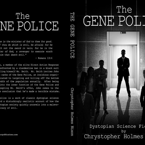 The Gene Police (Dystopian Science Fiction) Book Cover Design réalisé par zeIena ◣_◢