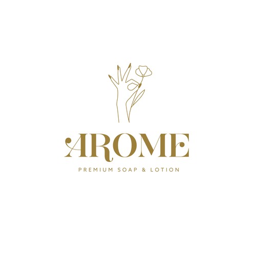 Arome - Designer Hand Soap & Lotion Logo Design by u l t r a m a r i n™