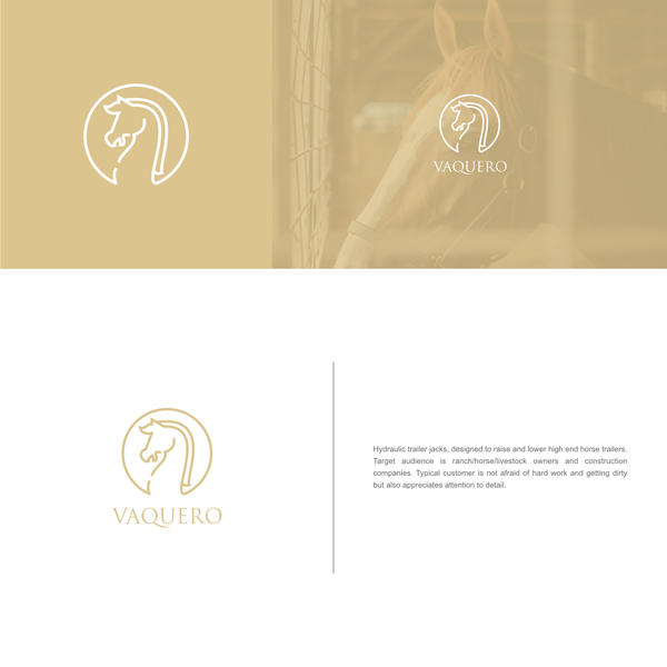 Design by tmoris titled "Logo concept for Vaquero"