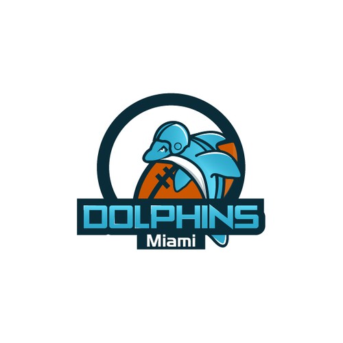 99designs community contest: Help the Miami Dolphins NFL team re-design its logo! Design réalisé par Kaiify