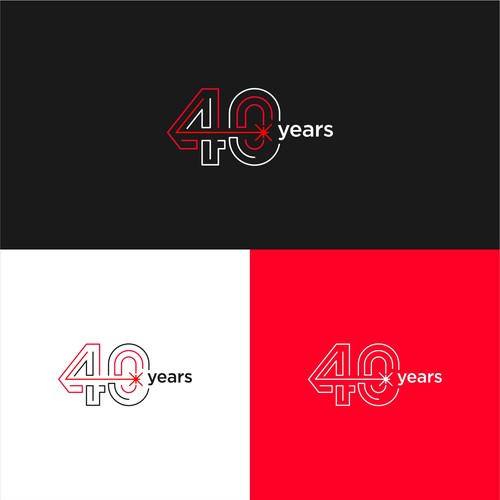 Looking for a modern, expressive 40 years jubilee logo Design by mindtrickattack