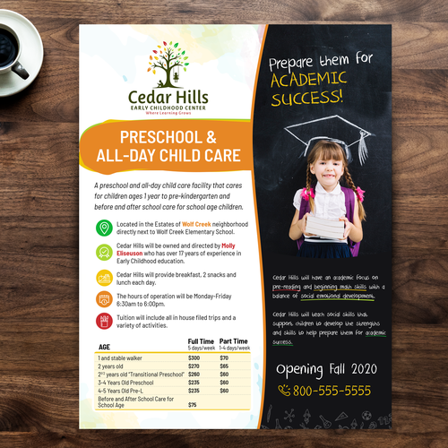 Preschool Flyer Design by silviu-nunvailer