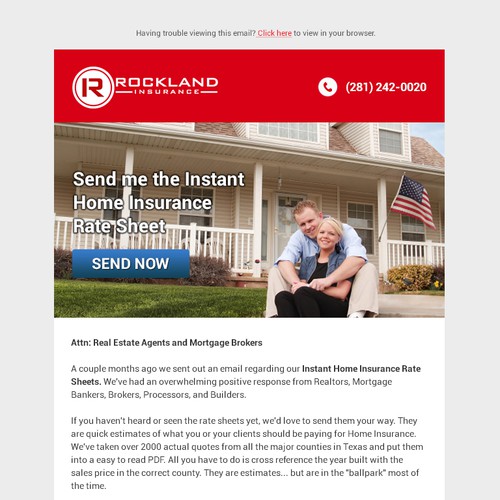 Insurance Marketing Flyer For Realtors And Mortgage Brokers Email Contest 99designs