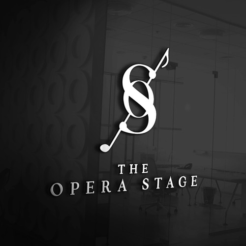 Create a classy logo for the opera stage, a business for opera 