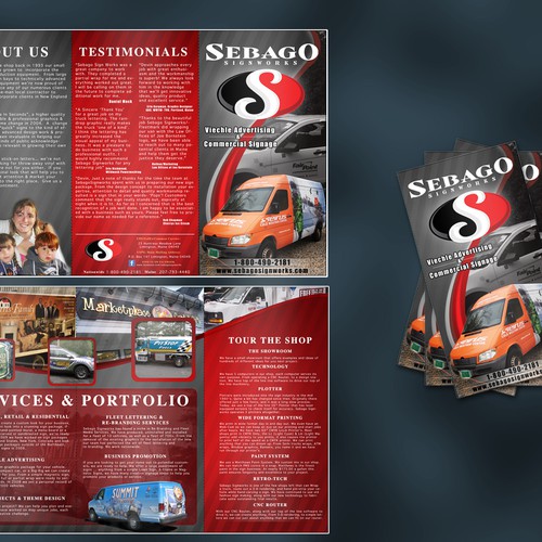 Create the next brochure design for Sebago Signworks Design by Geśtalti