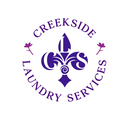 Wash & Fold services at a laundromat - sophisticated and French feel :) Design by redmonk