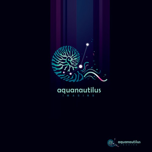 Design by bubo_scandiacus titled "Design a unique nautilus logo for photographer"