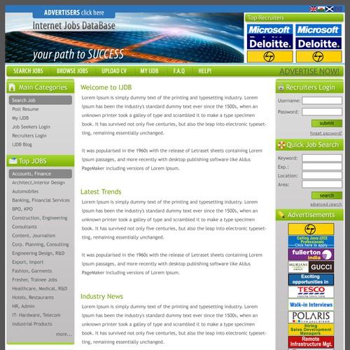 Design di www.ijdb.co.uk site design ! di CapStone BPO