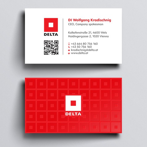 Diseño de DELTA Business Card Relaunch de Design sp