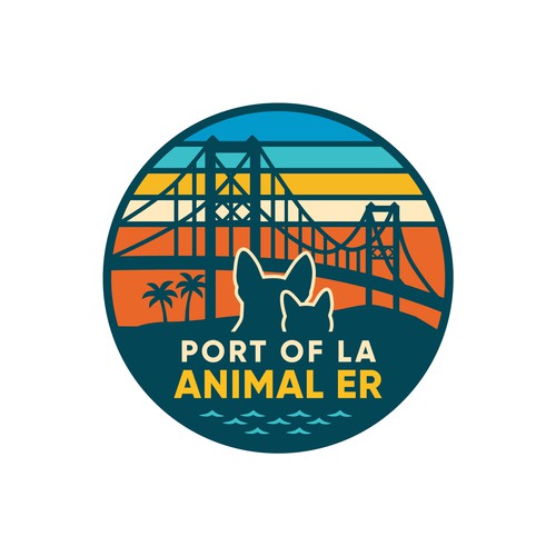 Abstract surf/skate branding for new Animal Emergency Hospital in the Port of LA Design by Budi Karso