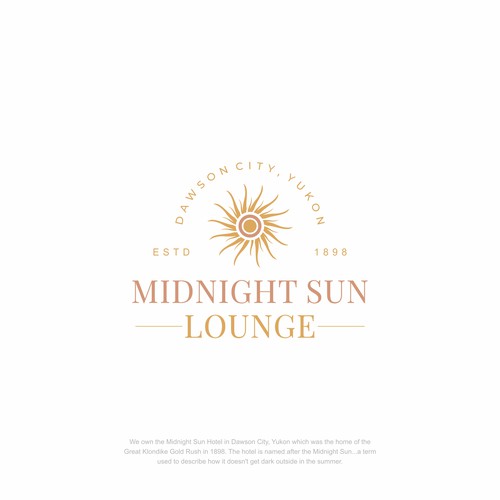 Midnight Sun Lounge logo for Dawson City, Yukon! Design by Vic People Studio