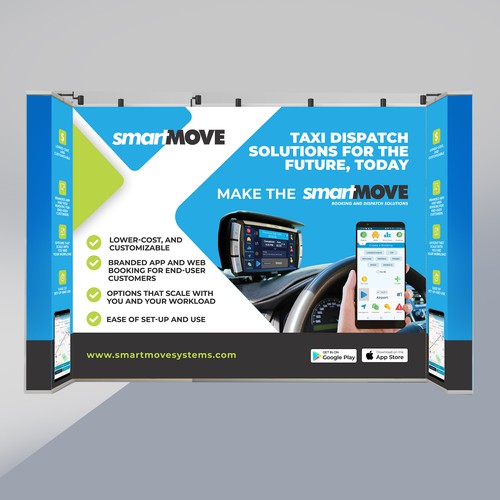 Design a modern and striking conference booth display Design by BIG_BRAIN_AX