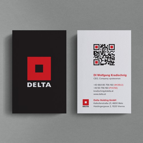 DELTA Business Card Relaunch Design by Birendra Chandra Das