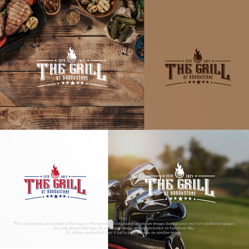 Fun and Modern Golf Course Restaurant Logo Design by pixelgarden