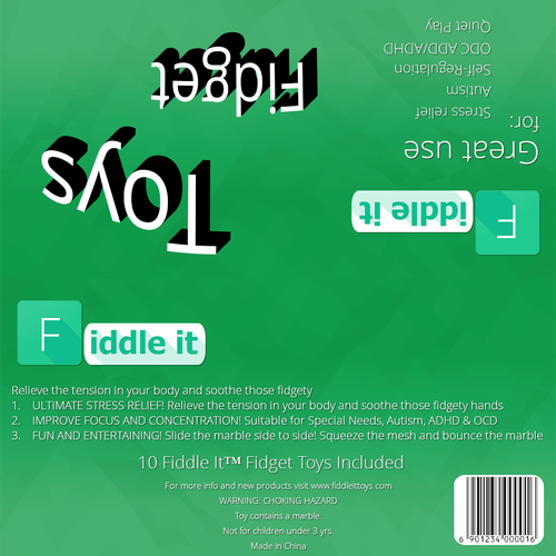 Design a poly-bag sticker label for Stress Relief Toy women/kids Design by Inbe4
