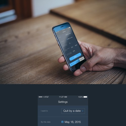 Quit Smoking app for Apple iPhone App design contest