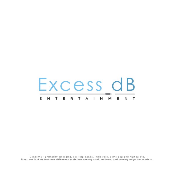Design by Happy.Designer titled "Excess db | Entertainment"