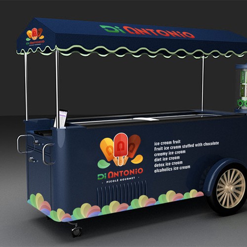 I need a design to customize ice cream cars with logo Di Antonio Gourmet Design by _Blue_