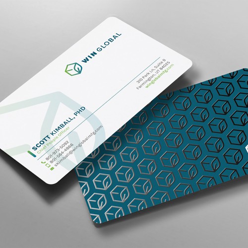 WIN Global Business Card Design Design by chandrayaan.creative