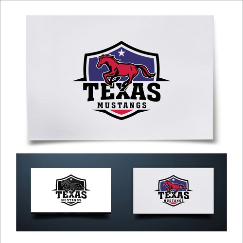 Diseño de Texas Mustangs de SGrph