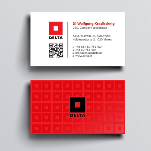 Diseño de DELTA Business Card Relaunch de Design sp