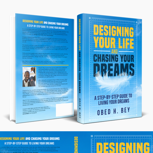 Design a book cover that will turn doubters into dream chasers. Design by Hisna