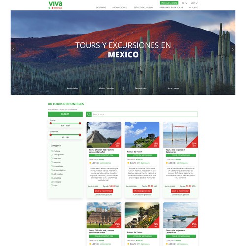 Airline website tour section Design by Ananya Roy