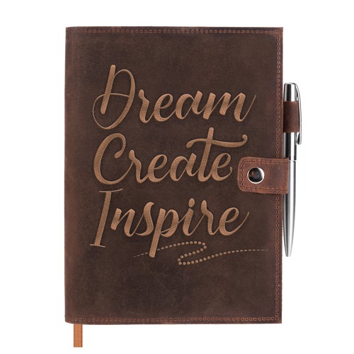 We need an embossed design created for the front cover of our new leather journal Design by LeliaS